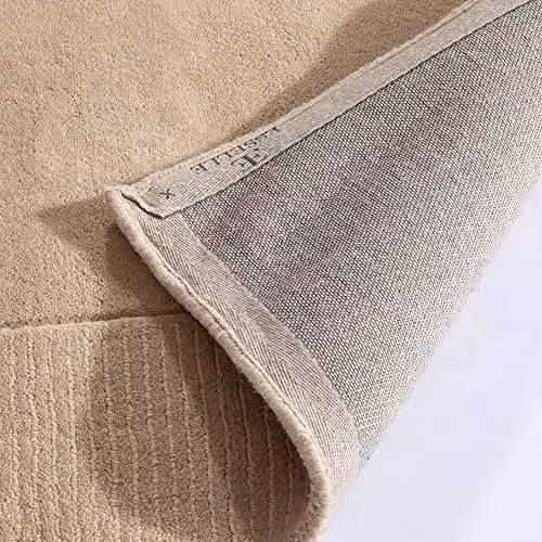 Mayfair Hand-Knotted Wool Living Room Area Rug in Beige, W: 160 cm, L: 230 cm – 3