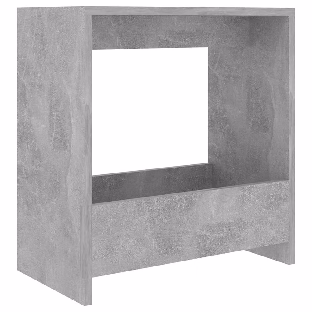Berkfield Home Side Table in Concrete Grey, W/D/H: 50 x 26 x 50 cm – 2