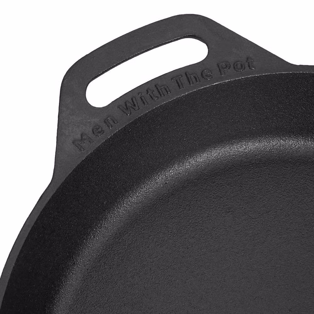 FORGEVIO Black Cast Iron Non Stick Skillet Griddle Cooking Pan – 3