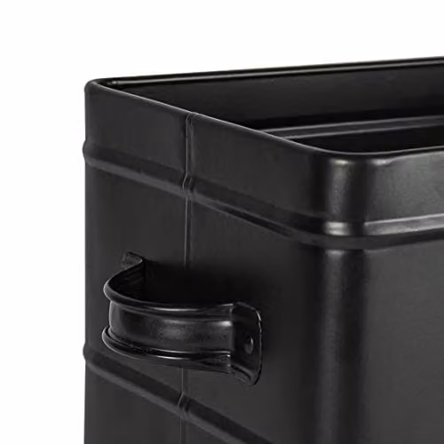 Harbour Housewares Black Coated Steel Washing Powder Storage Container Tin – 4