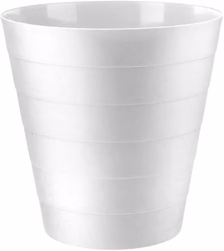 MantraRaj 6L Round Plastic Waste Paper Bin in White