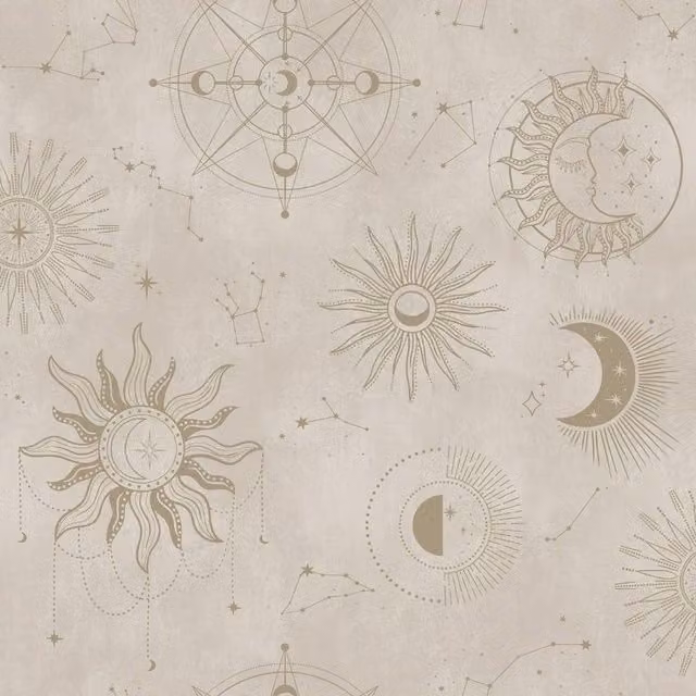 Holden Décor Cosmic Abstract Wallpaper in Cream and Beige
