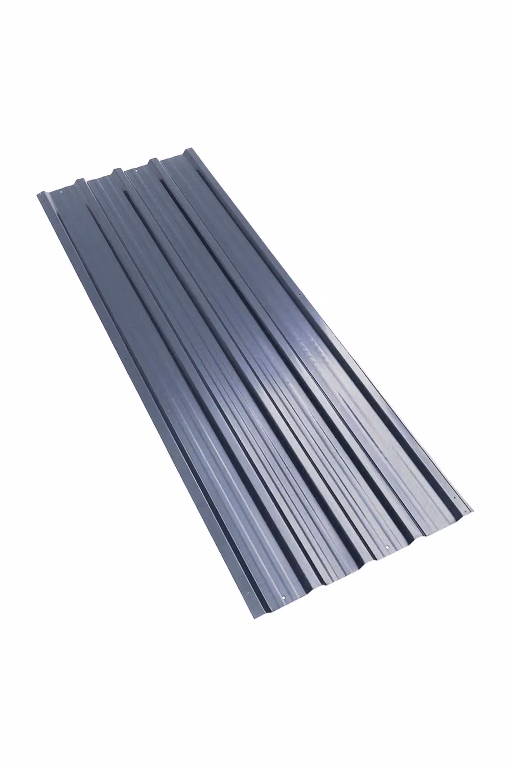Living and Home 12-Piece Powder Coated Grey Corrugated Steel Roof Sheets – 2