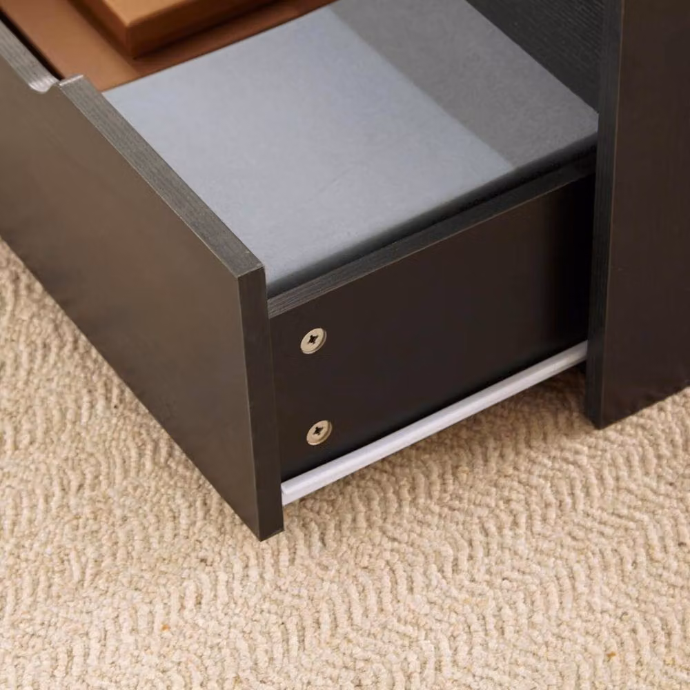 FORGEVIO Modern Black Wooden Coffee Table with Lift-Up Top and Storage – 2