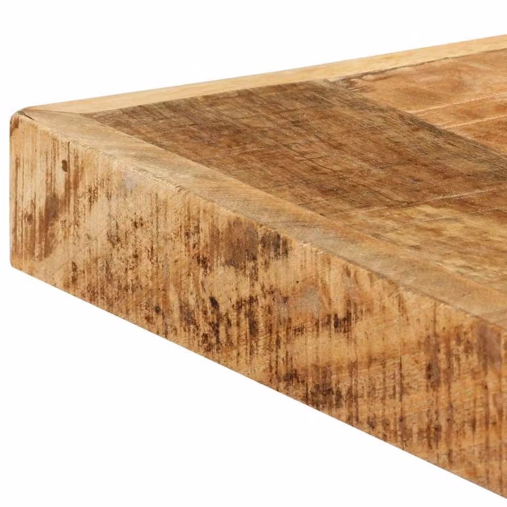 Berkfield Home Industrial Rectangular Dining Table in Brown Solid Mango Wood, W: 160 cm, D: 80 cm, H: 75 cm – 3