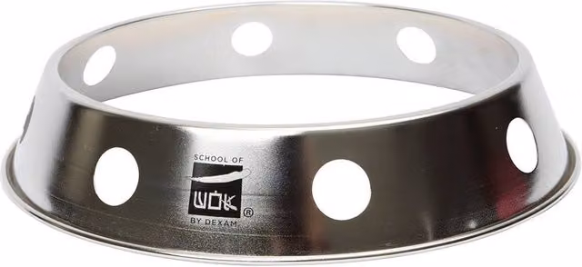 School of Wok Silver Stainless Steel Round Wok Ring, Diameter: 25 cm