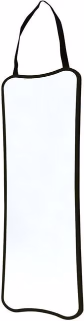 Living and Home Rectangular Full Length Hanging Mirror in Brown Wood