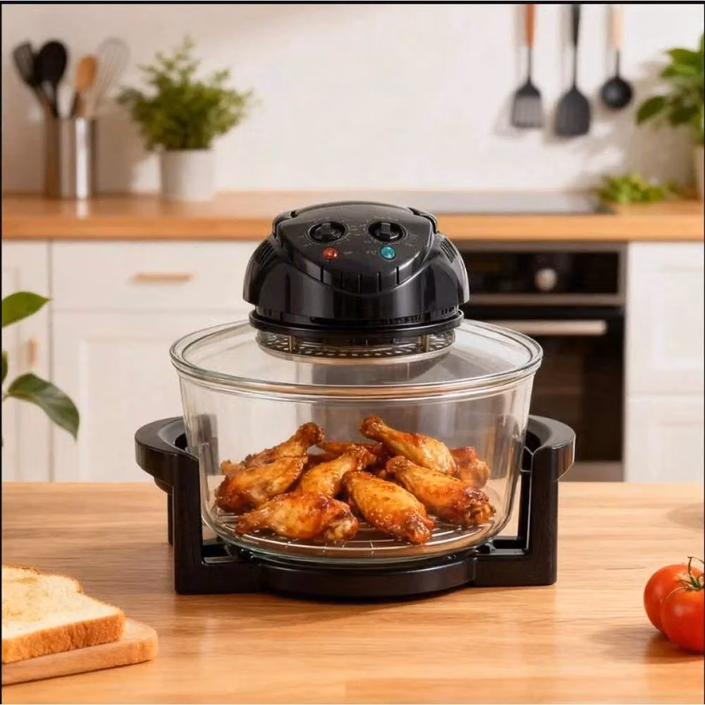 NESTLUNE 12L Halogen Air Fryer Rotary Convection Oven in Black – 5