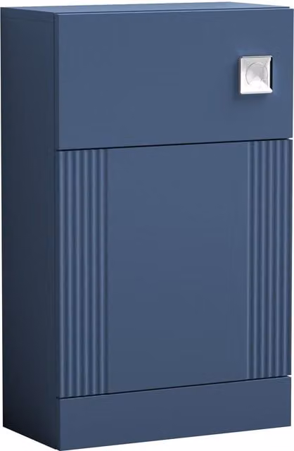 Balterley Retro Floor Standing Bathroom WC Toilet Unit in Satin Blue, Width: 50 cm