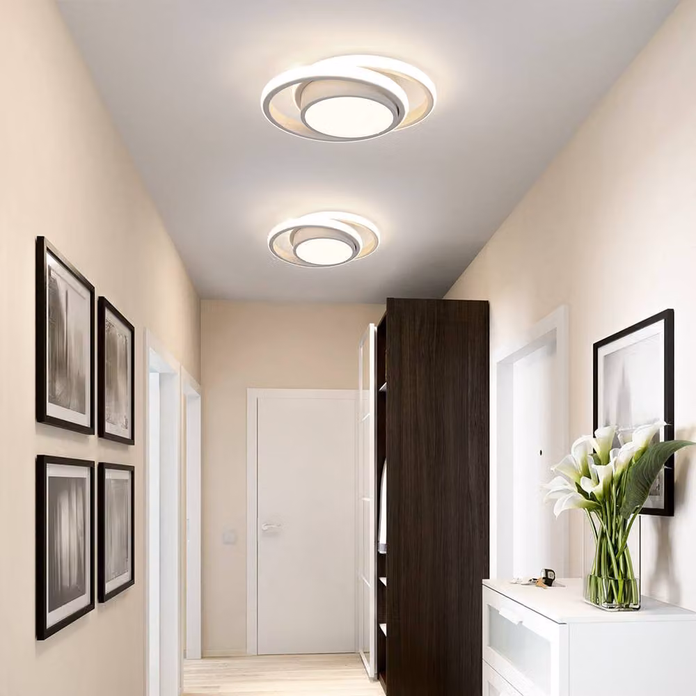 Pheashine White Double Circle LED Ceiling Light, 36W, 4500K Neutral White, Diameter: 27 cm – 2