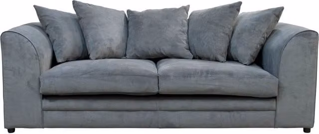 Furniture786ltd Kaspo 3 Seater Modern Fabric Sofa in Grey and Beige