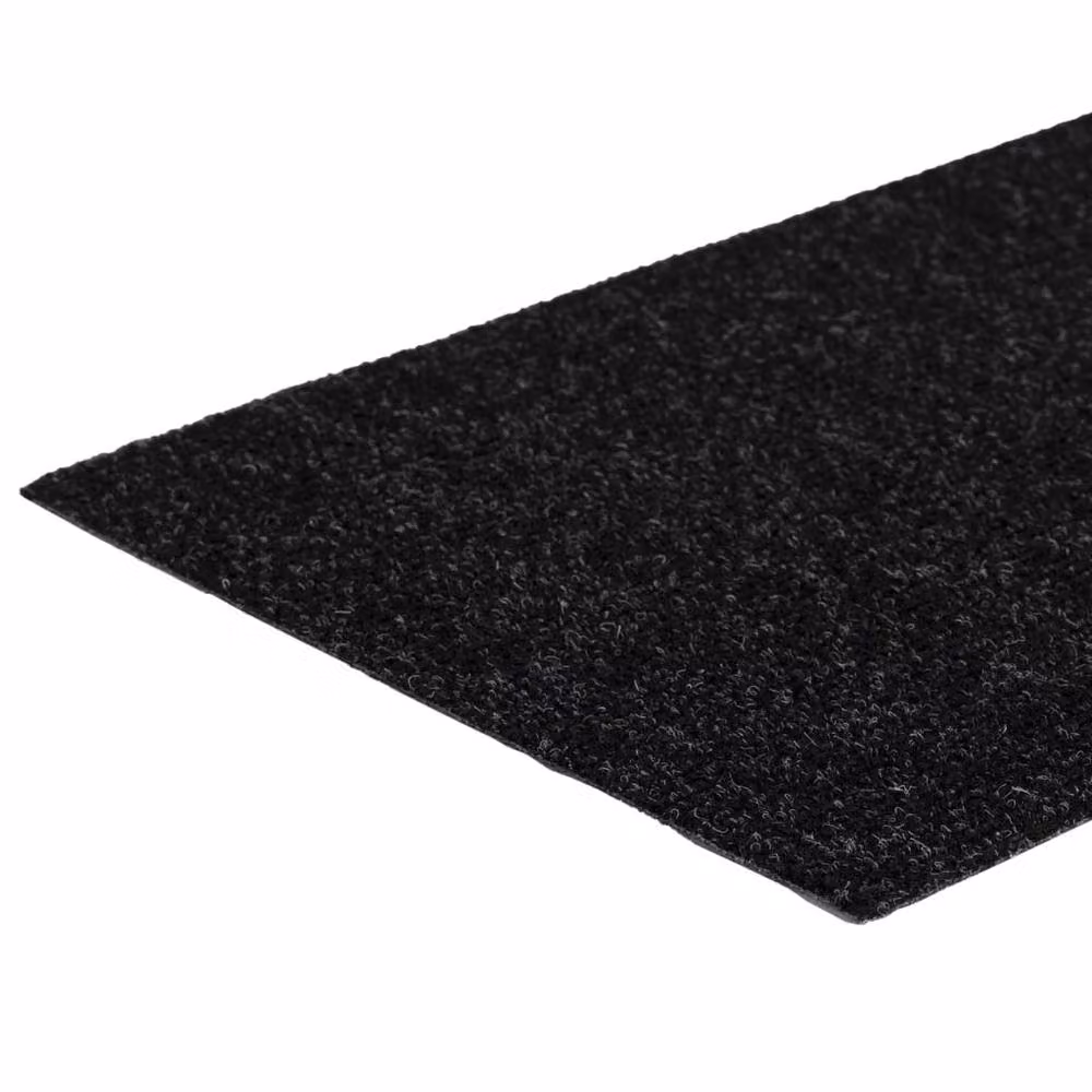 Berkfield Home Self-adhesive Rectangular Stair Mats, 15 Pieces, Black, W: 60 cm, D: 25 cm – 4