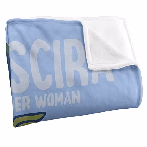 LOGOVISION Wonder Woman Super Soft Microfibre Fleece Throw Blanket, W/D/H: 152 x 127 cm, White and Multicolour – 2