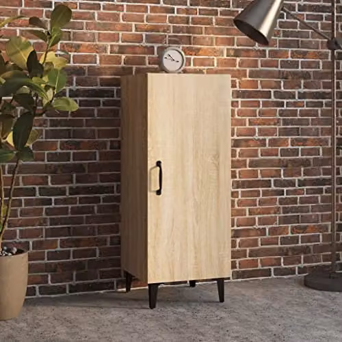 vidaXL Sonoma Oak Sideboard in Brown, W/D/H: 34.5 x 34.5 x 90 cm – 2