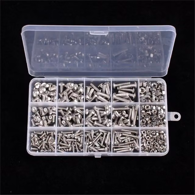 SPETLEK 500 x Stainless Steel Hex Socket Bolts in Metallic Silver – 1