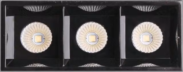 Faro Black Square LED Recessed Downlight Trimless