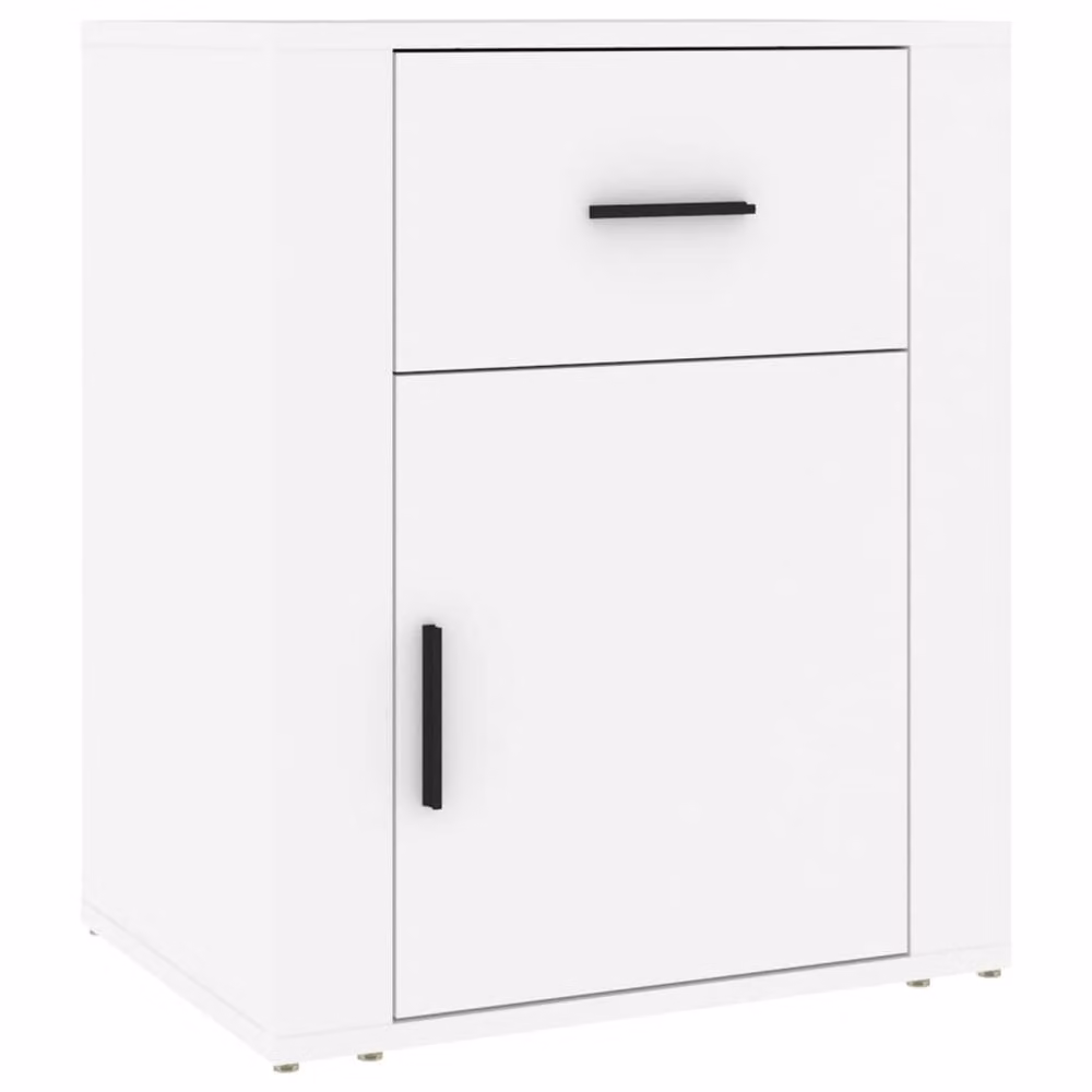Berkfield Home Classic Bedside Cabinet in White, W/D/H: 50 x 36 x 60 cm – 2