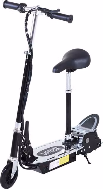 HOMCOM Foldable 24V Rechargeable Electric Scooter in Black