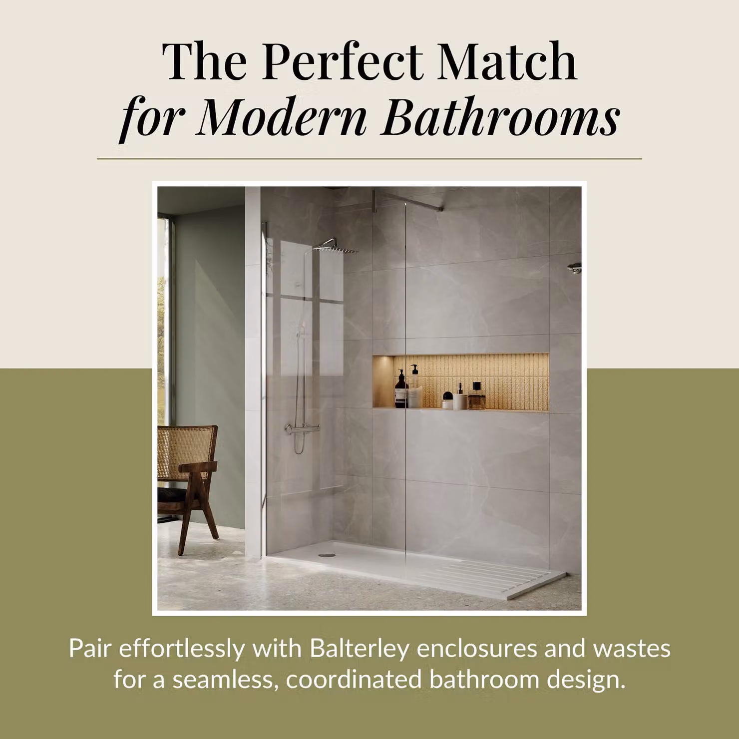 Balterley Premium Rectangular Walk In Shower Tray, White, W: 170 cm, D: 70 cm – 3
