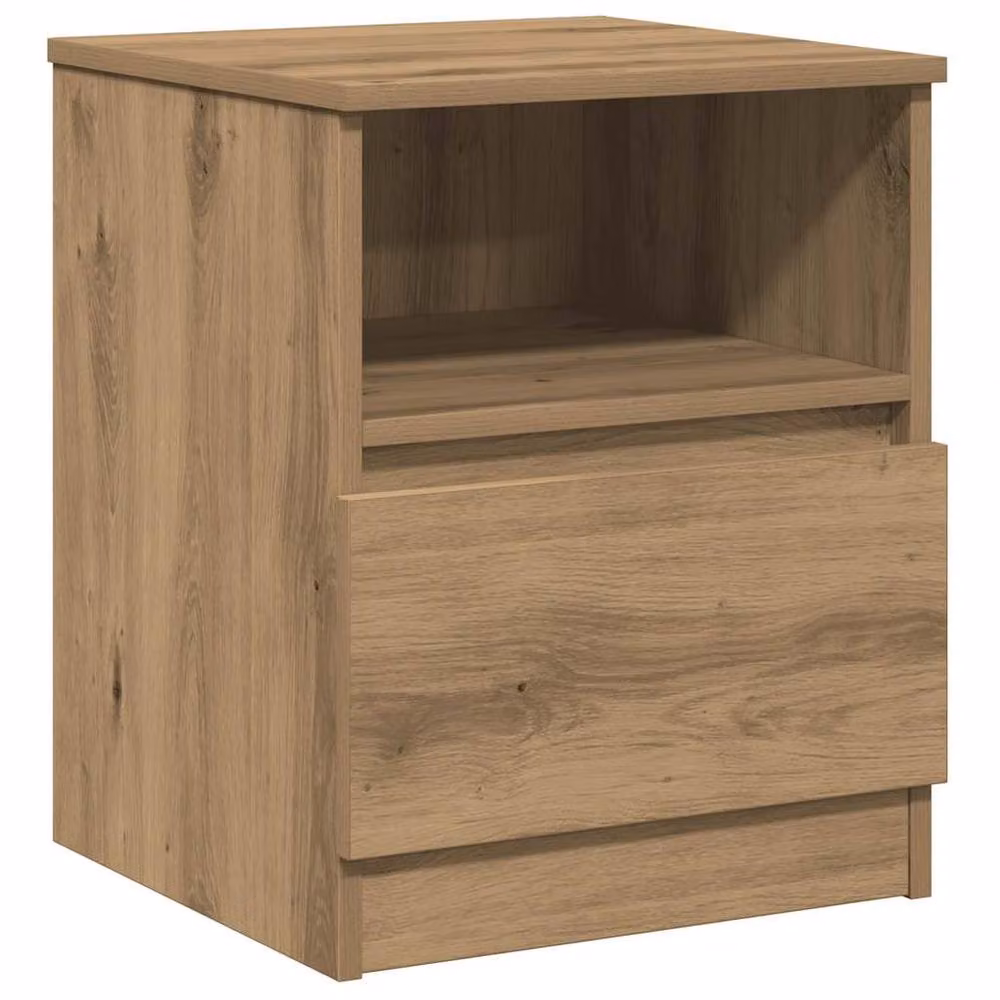 Berkfield Home Classic Bedside Cabinet in Artisan Oak Brown, W/D/H: 40 x 40 x 52 cm – 2