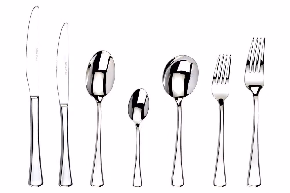 Arthur Price Apollo 42 Piece Stainless Steel Cutlery Set for 6 People in Polished Silver with Gift Box – 2
