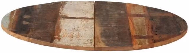 Berkfield Home Round Solid Reclaimed Wood Table Top, Brown, Diameter: 70 cm, Thickness: 1.5 cm