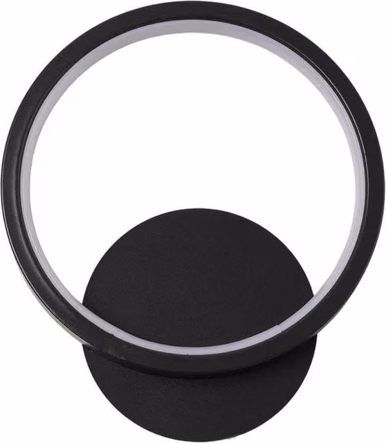 PAWNORA Modern Chic LED Ring Ceiling Light in Black