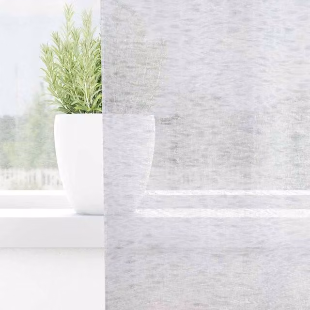 Berkfield Home Set of 2 Polyester Eyelet Curtains in Light Grey, W: 140 cm, H: 260 cm