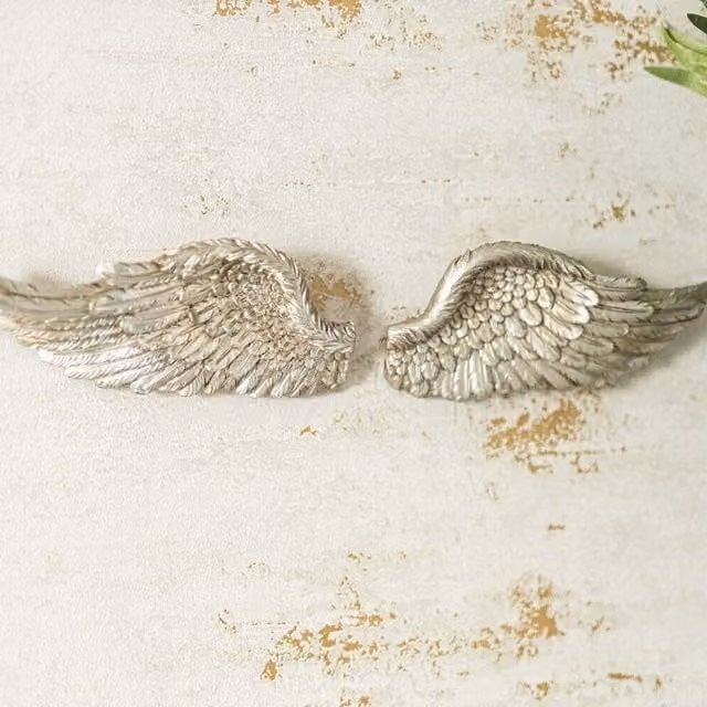 Marco Paul Silver Angel Wings Wall Ornament