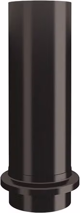 Lindab Galvanised Steel Drain Shoe, 87mm, Black