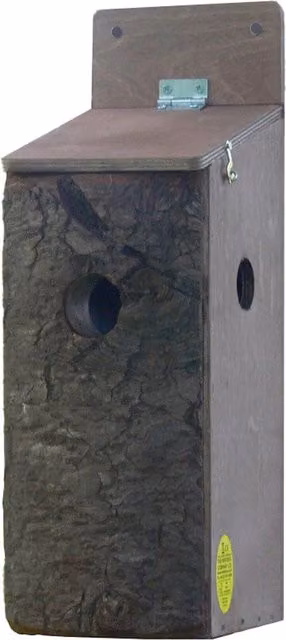 Nestbox Co Red Squirrel Nest Box with Multiple Entrances, Brown
