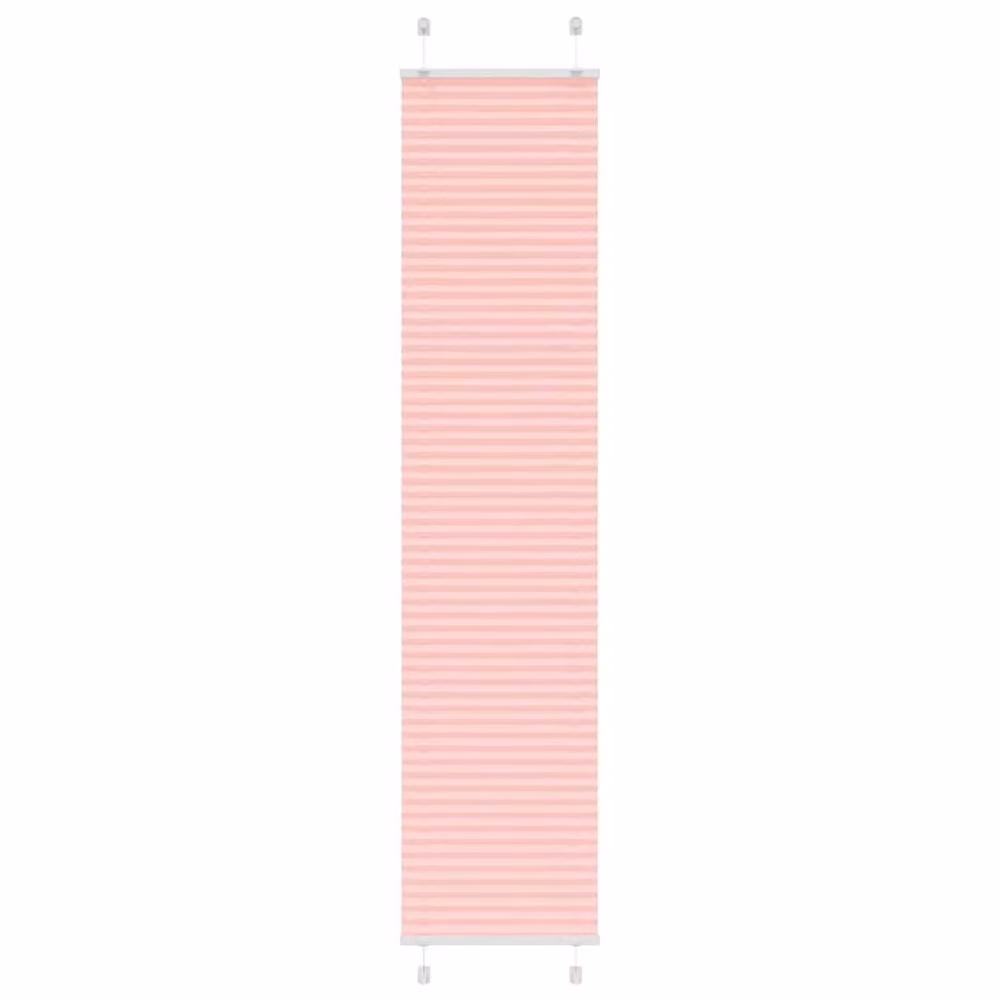 Berkfield Home Single Pleat Corded Blind in Pink, Polyester, W: 45 cm, H: 200 cm – 2