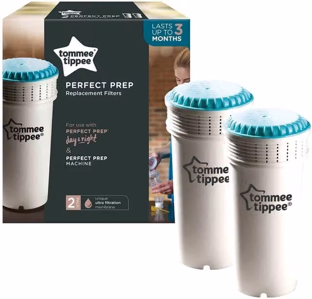 Tommee Tippee Perfect Prep Replacement Filters, 2 Pack, White, BPA Free