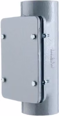 Hargreaves Halifax Rectangular Cast Iron Drainage Access Pipe, Grey, 100mm