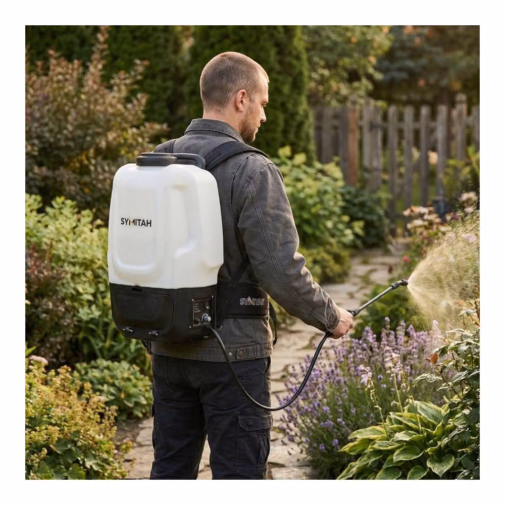 ILFD Group Ltd Electric Rechargeable Knapsack Pressure Sprayer, 16L, White and Multicolour – 3