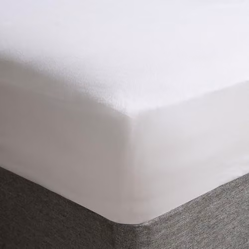 OHS Waterproof Single Bed Mattress Protector, White, W/D/H: 90 x 200 x 10 cm – 1