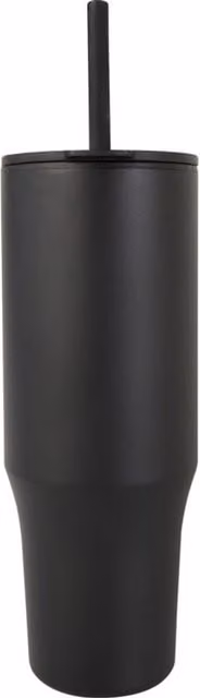 Floso Brady Insulated 900ml Mug with Straw in Black