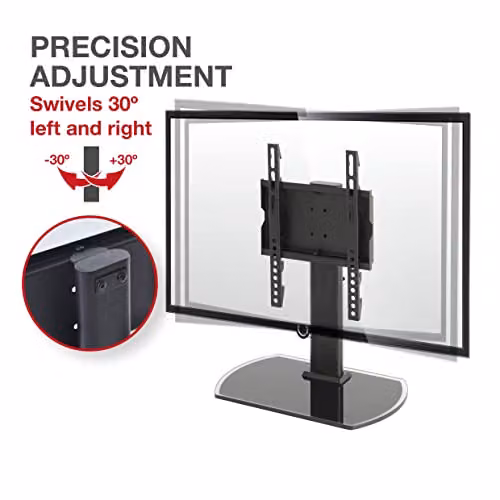 Ttap TT22S Swivel Table Top TV Stand for TVs up to 43 inch, Black – 3