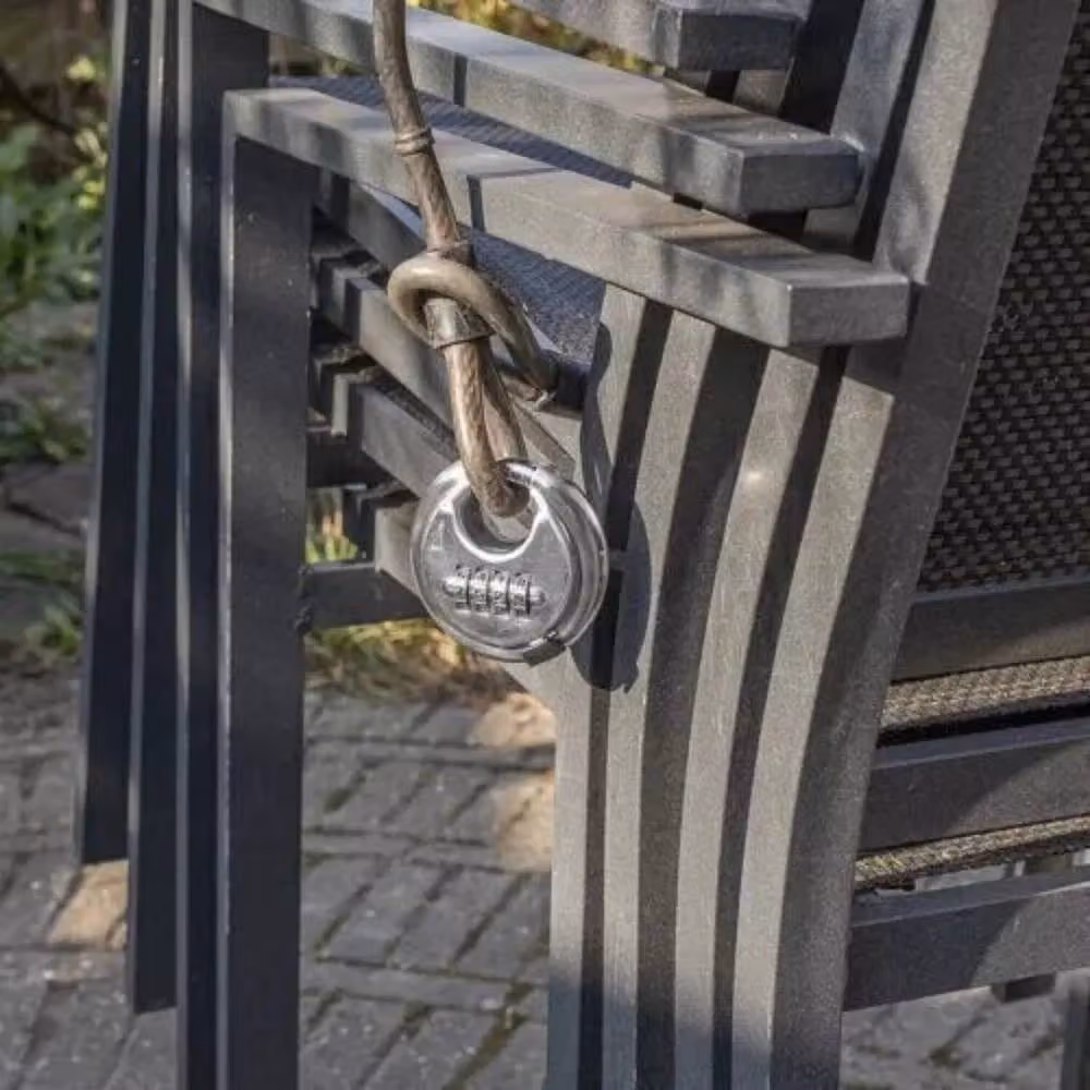 Havendro Heavy Duty Waterproof Combination Disc Padlock in Silver – 4