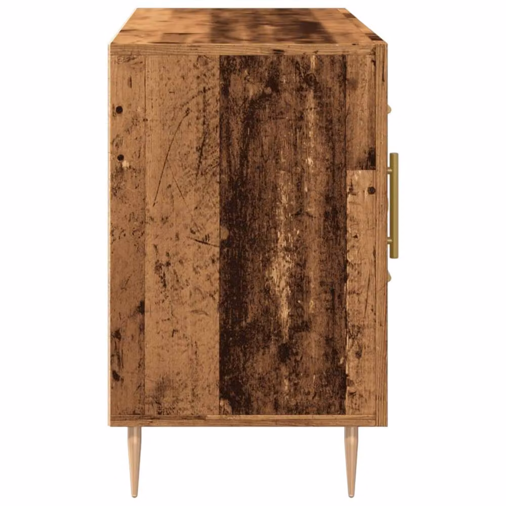 Berkfield Home Old Wood Sideboard in Brown, W/D/H: 100 x 36 x 60 cm – 4