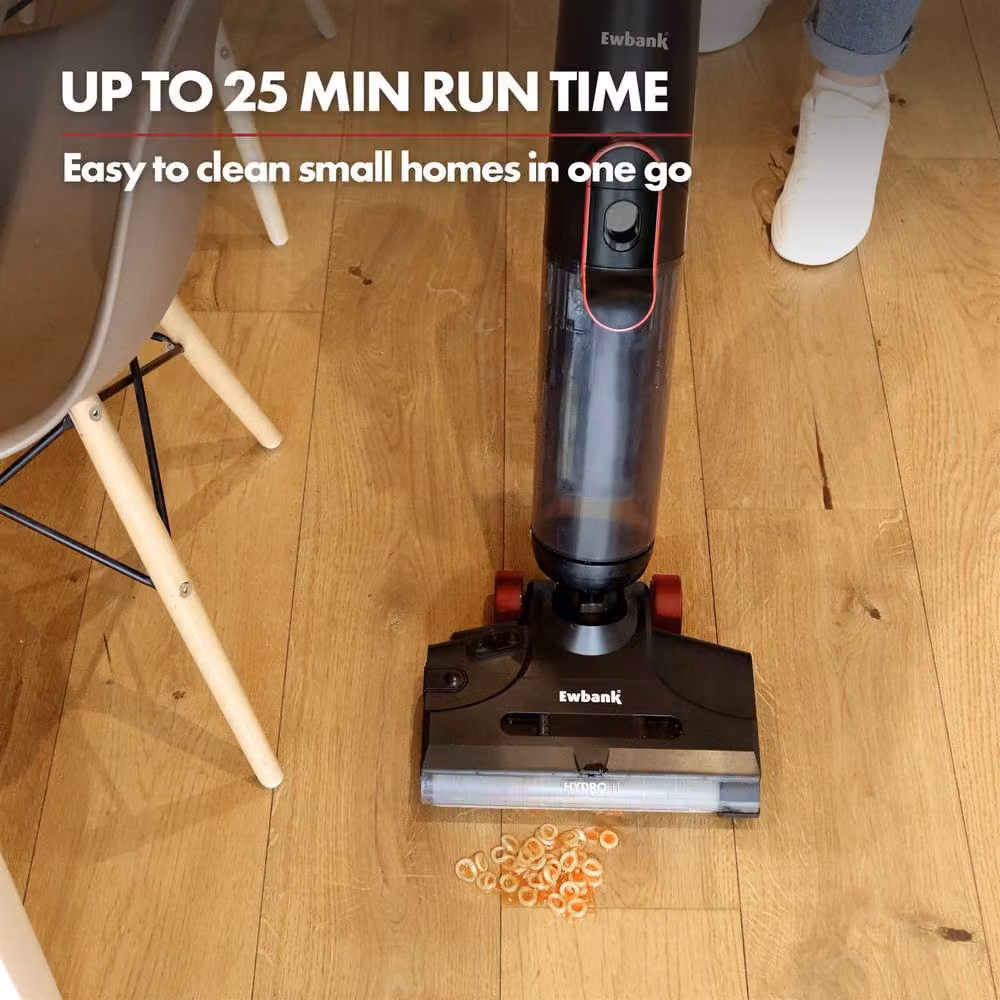 Ewbank HYDROH1 Cordless 2-in-1 Wet and Dry Vacuum and Hard Floor Cleaner, Black – 5