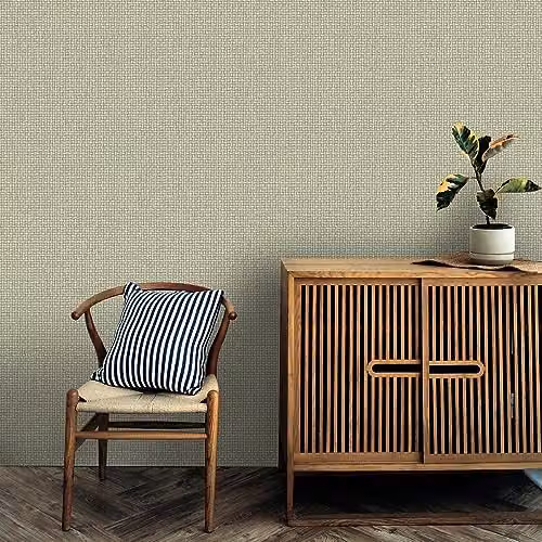 Holden Decor Green Basket Weave Wallpaper with Modern Abstract Woven Texture – 2