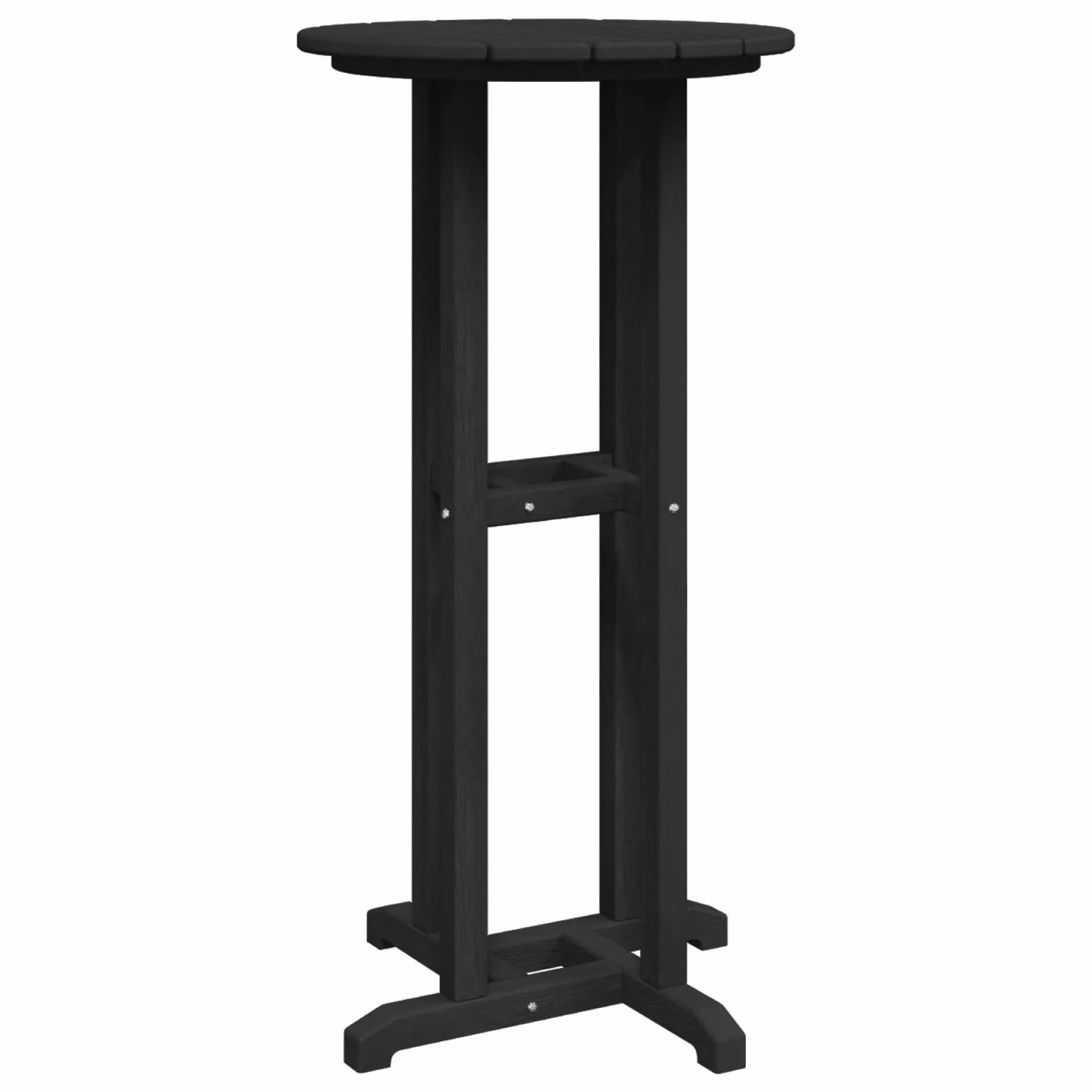 Berkfield Home Bar Table in Black, W/D/H: 55 x 55 x 107 cm – 2