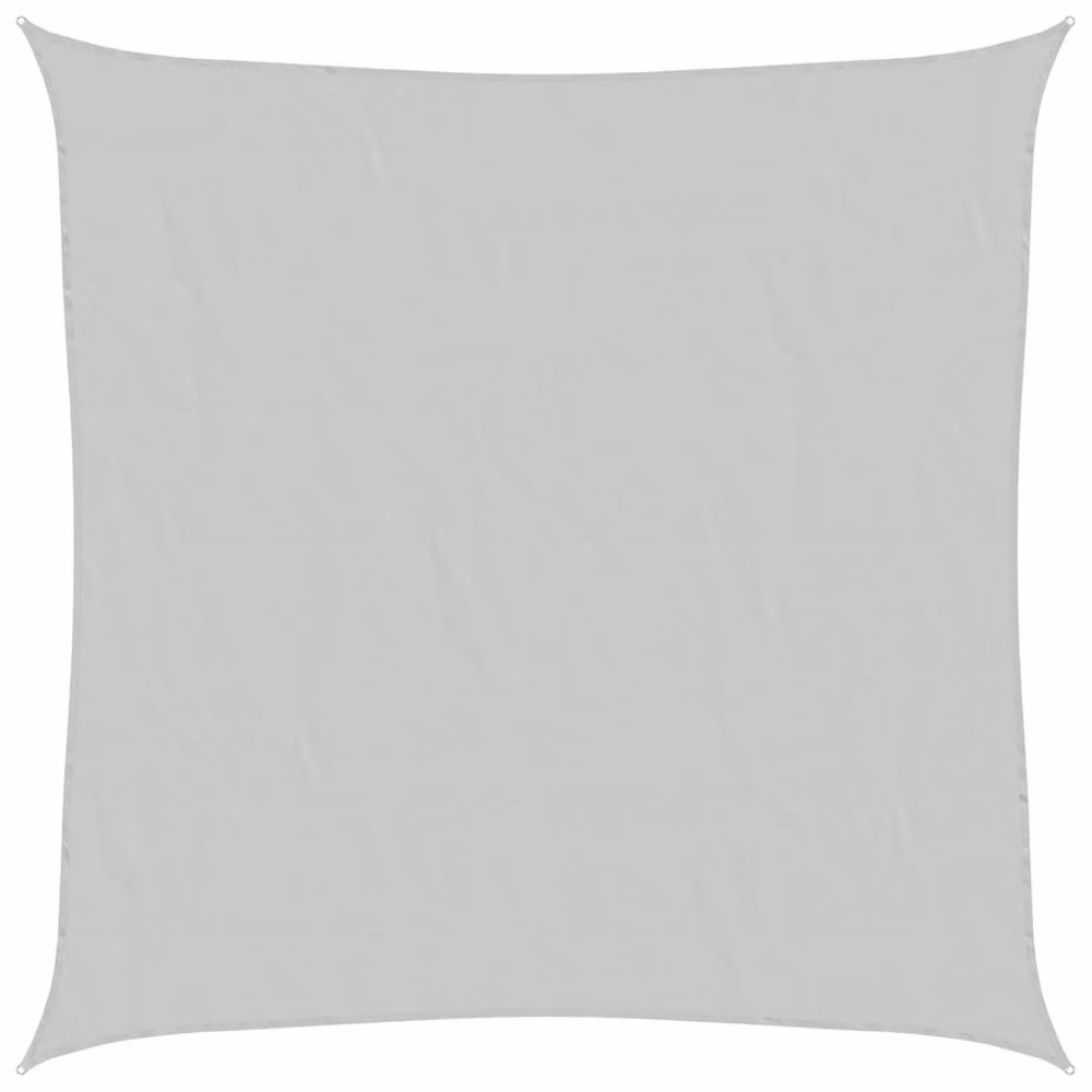 Berkfield Home Square Sun Shade Sail in Light Grey, 4 x 4 m, 100% Polyester Oxford