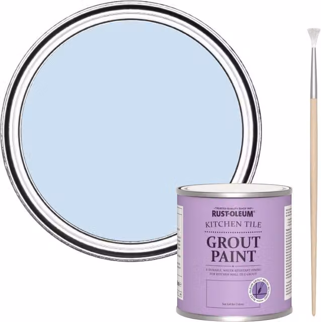 Rust-Oleum Kitchen Grout Paint in Powder Blue, 250 ml