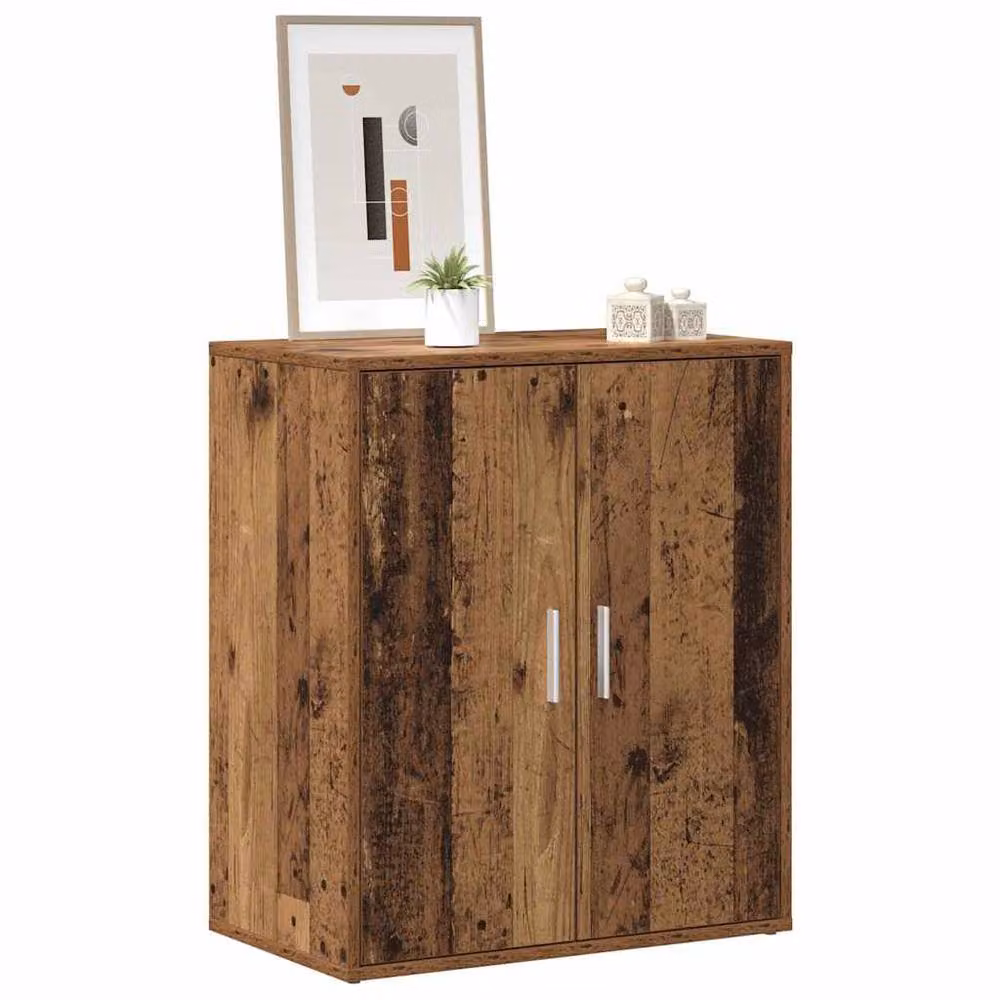 Berkfield Home Rustic Shoe Cabinet in Brown, W/D/H: 60 x 35 x 70 cm – 3