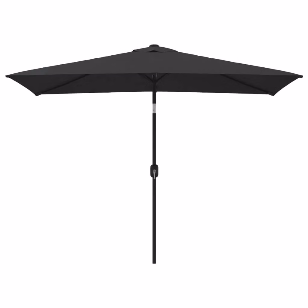 Berkfield Home Outdoor Parasol with Steel Central Pole, Black, W: 300 cm, D: 200 cm – 2