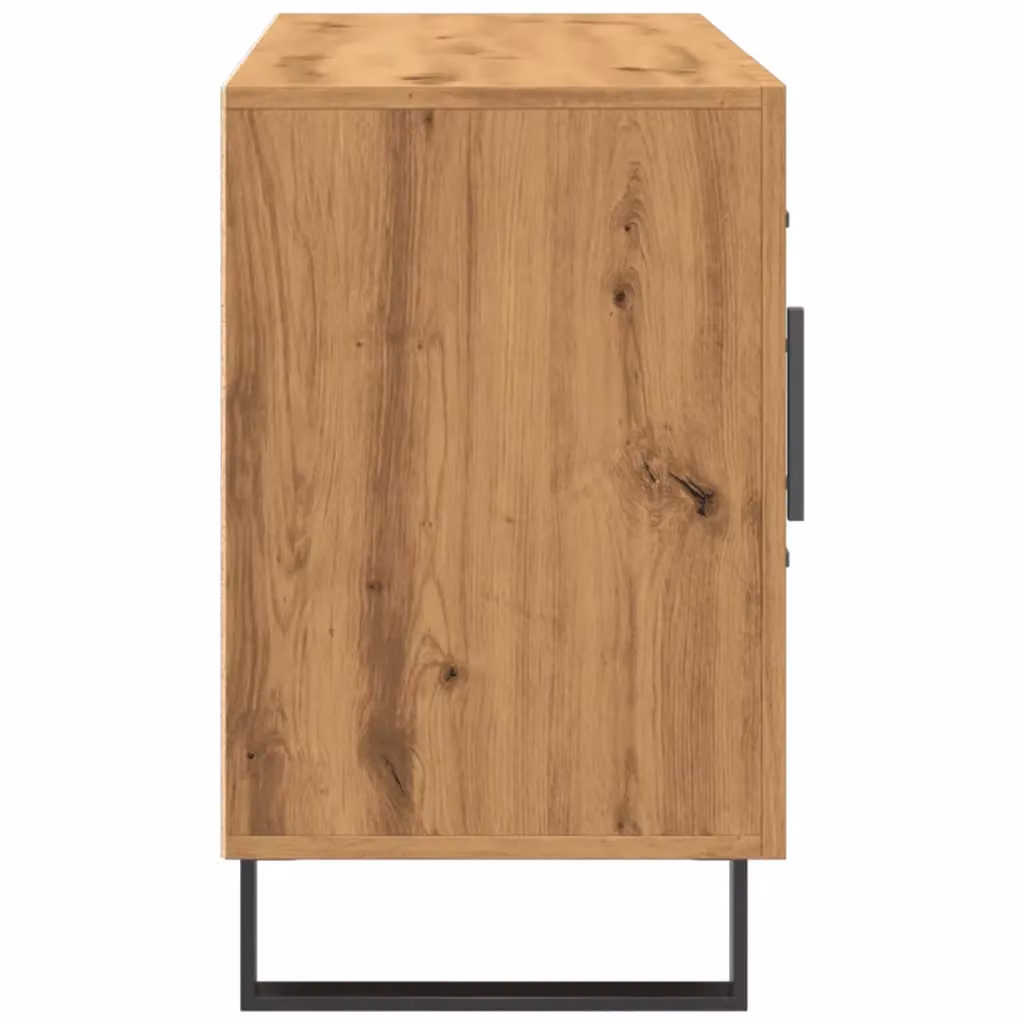 Berkfield Home Artisan Oak Sideboard in Brown, W/D/H: 100 x 36 x 60 cm – 3