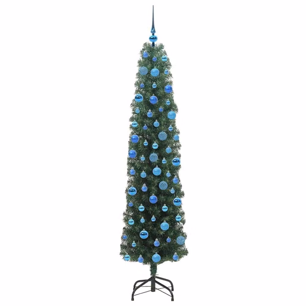 Berkfield Home Artificial Christmas Tree with 300 LEDs and Stand, Green, H 180 cm x W 48 cm x D 48 cm – 4