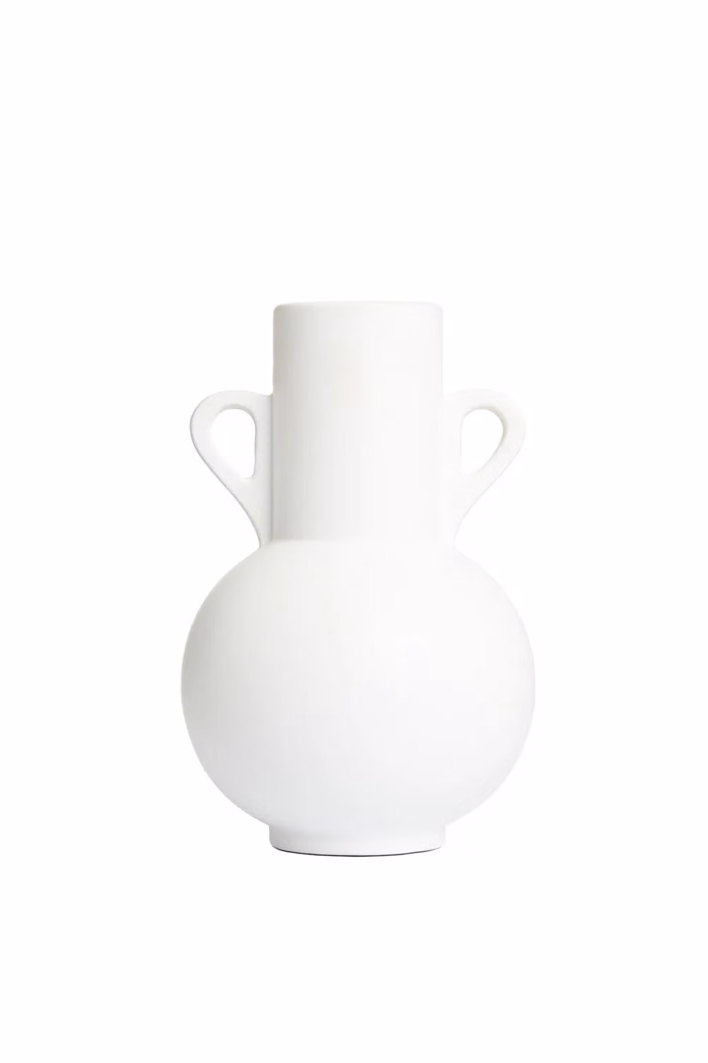 BHS White Ceramic Round Tabletop Jug Vase – 2